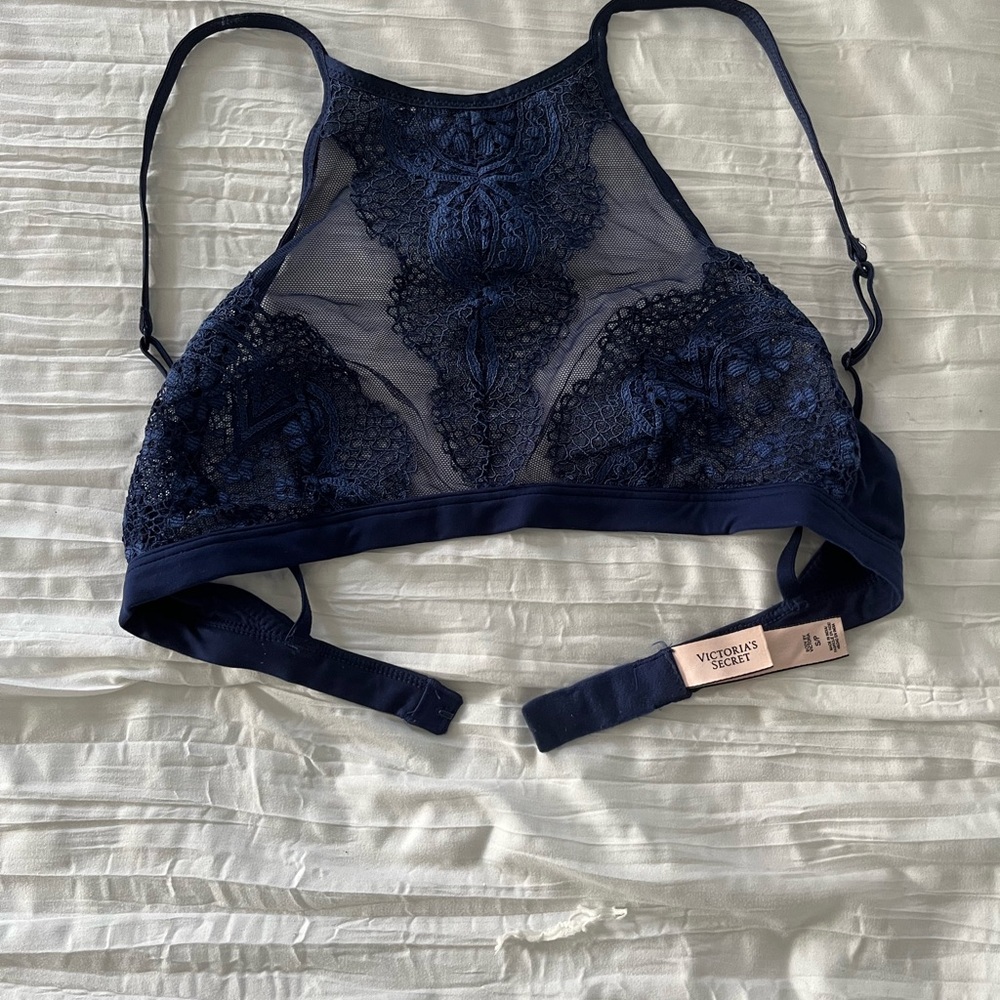 Victoria's Secret Midnight Blue Lace Bralette